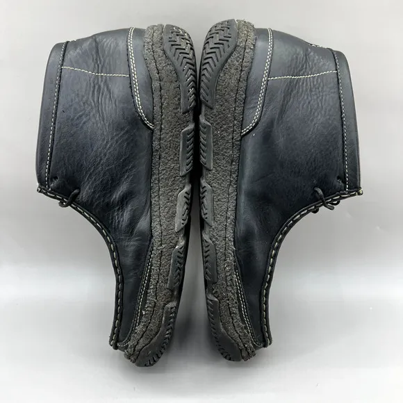 Clarks Originals Wallabee Ankle Boots Men Size 8 M Black Leather Fur Lined Shoes