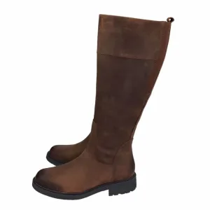 Clarks Orinocco 2 HI, Brown Zip Leather Riding Boots Women's 6B Waterproof
