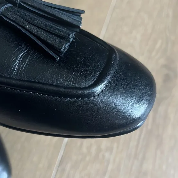 Clark’s Pure 2 Tassel Loafer Black Leather size 8.5