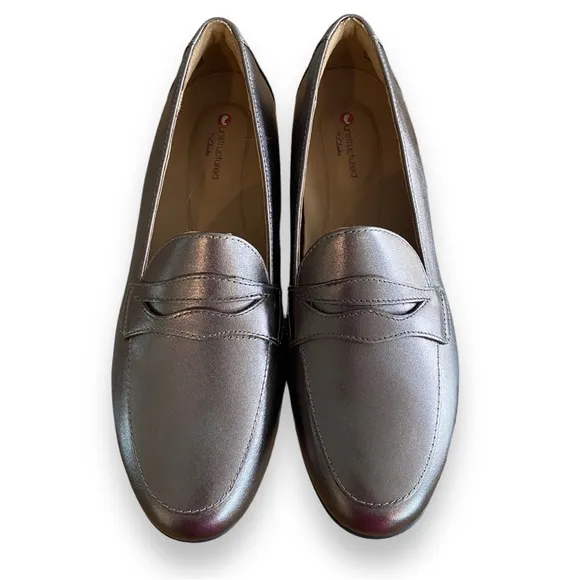 Clarks Unstructured Blush Metallic Women's Loafers 6.5 W