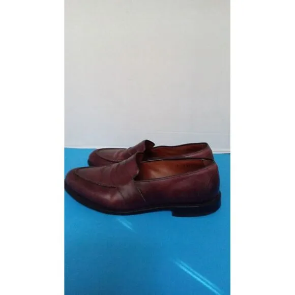 Classic Brown Leather Penny Loafers Dress Shoes Slip-On Business Casual‎