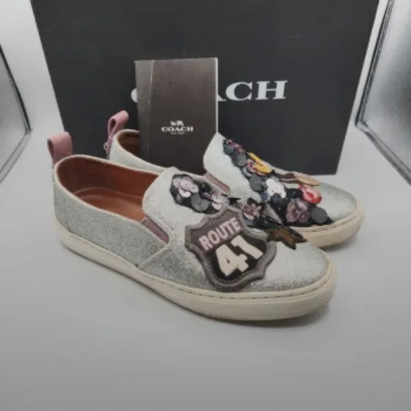 Coach 1941 Cherry Patches Slip On Sneaker Size 7