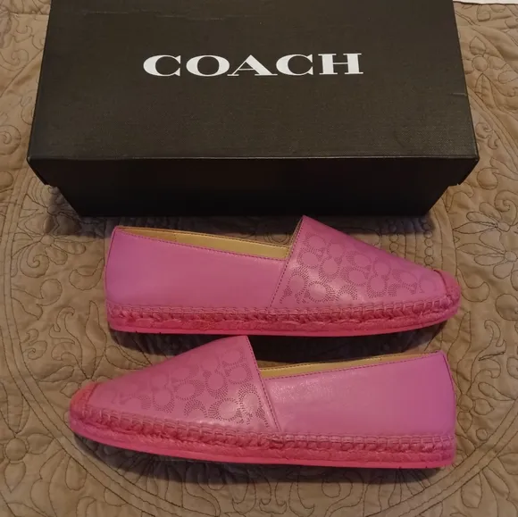Coach Carley Leather Espadrilles