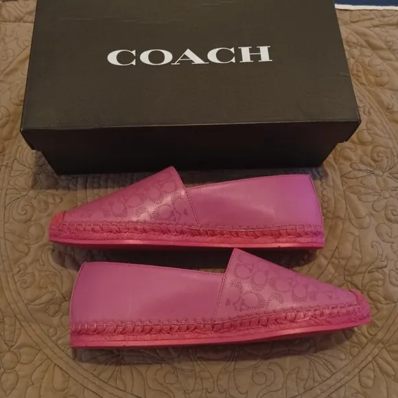 Coach Carley Leather Espadrilles