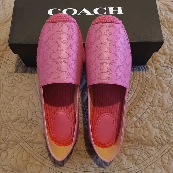 Coach Carley Leather Espadrilles