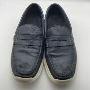 Coach FG 3513 Navy Blue Leather Men’s Loafers Size 10,5D