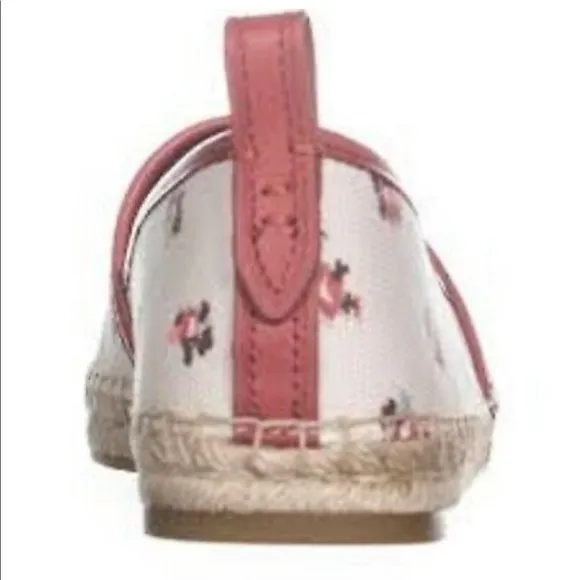COACH Floral Bloom Espadrille Flats Size 8 NWT