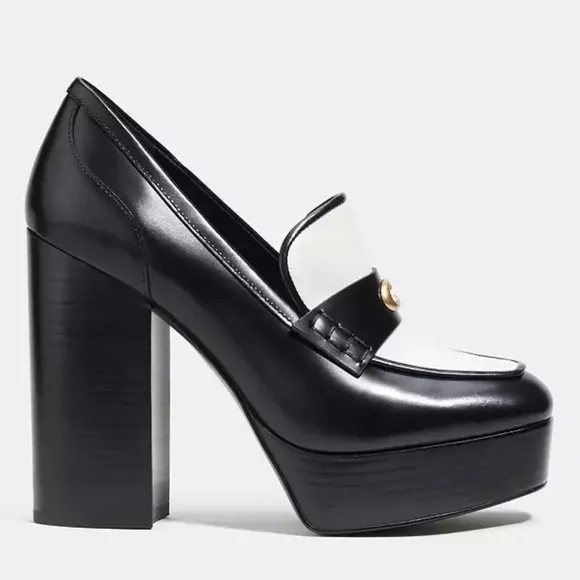 Coach Ilyse Platform Loafers NWOT