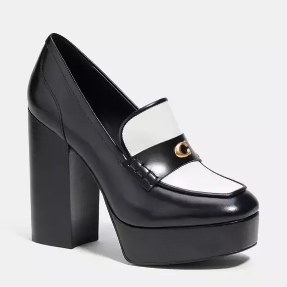 Coach Ilyse Platform Loafers NWOT