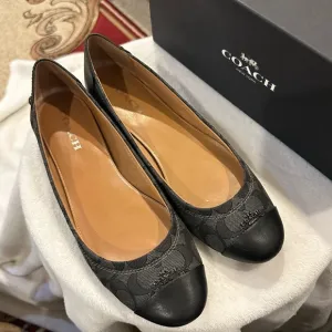 Coach Jimla Black-Smoke/B 5304-9277007 Women's Ballet Flats Size 9M