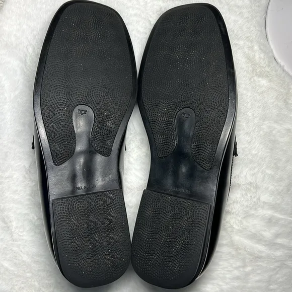 COACH Joseph Black Patent Leather Loafer Square Toe Dressy Italy Preppy Classy 9
