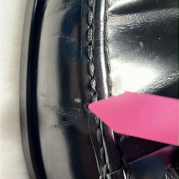 COACH Joseph Black Patent Leather Loafer Square Toe Dressy Italy Preppy Classy 9
