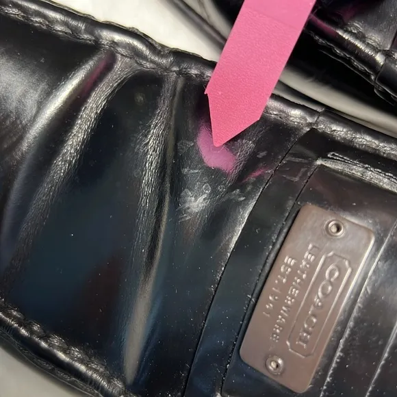 COACH Joseph Black Patent Leather Loafer Square Toe Dressy Italy Preppy Classy 9