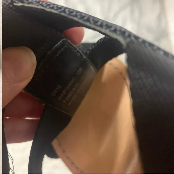 Coach Maryanne Wedge Espadrilles Sz 10 Black Tan Open Toe Strappy