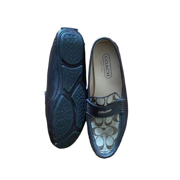 Coach men’s Neal brown leather driving loafers size 10.5.