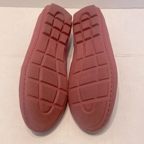 Coach Pink Pebble Leather Loafers Size 6