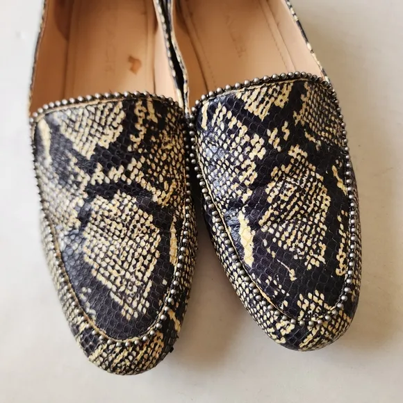 Coach | Snakeskin Leather Loafers, size 8.5