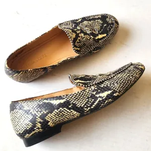 Coach | Snakeskin Leather Loafers, size 8.5