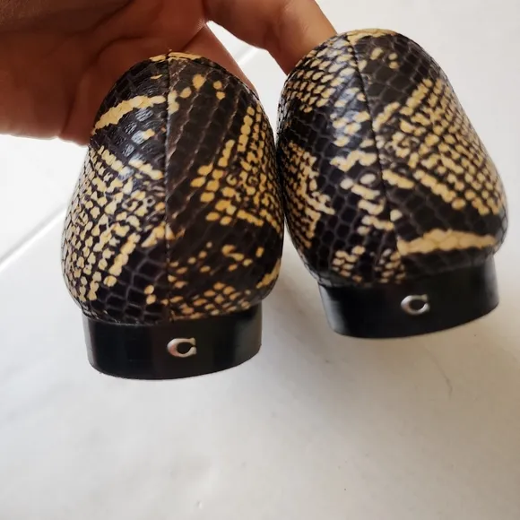 Coach | Snakeskin Leather Loafers, size 8.5