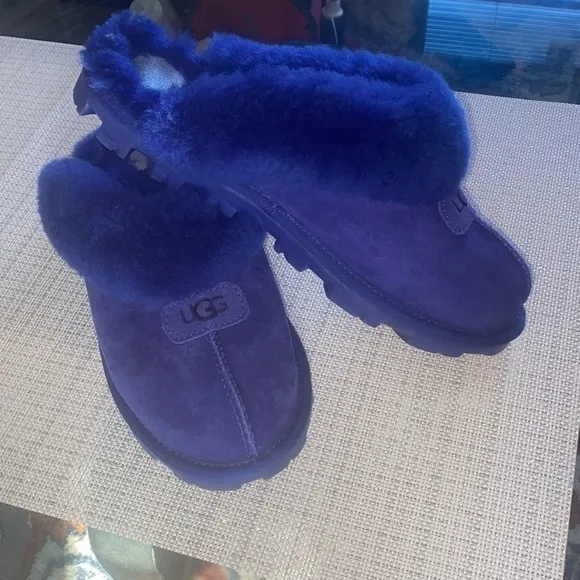 😍🙏🏼”Coach”. sneakers  👟 Blue Sequin Slip On Sneakers