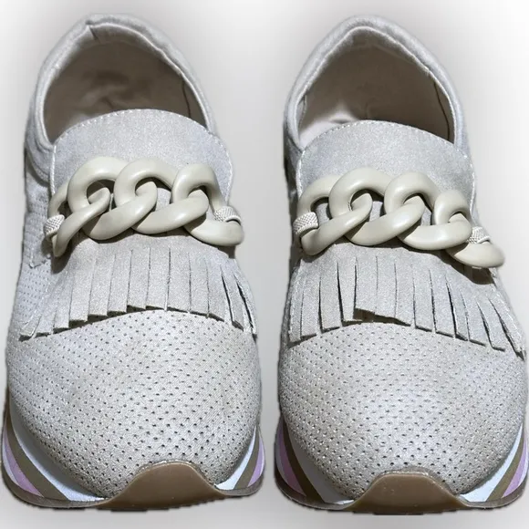COCONUTS by Matisse Bess Slip On Platform Loafers Womens Beige Casual size 8
