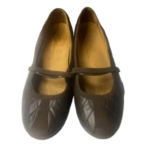COLE HAAN Air Mary Jane Flats Slip On Hook Loop Closure Brown 8 S-2