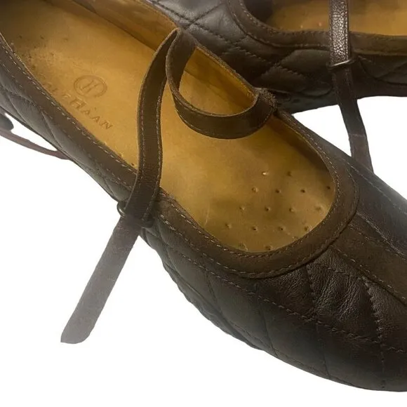 COLE HAAN Air Mary Jane Flats Slip On Hook Loop Closure Brown 8 S-2
