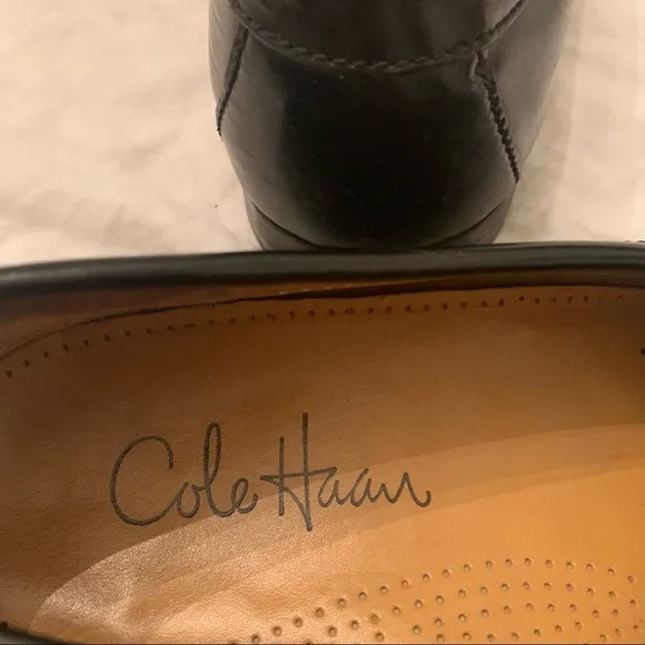 Cole Haan black Leather Career Loafers Shoes 10.5