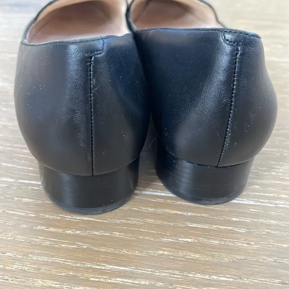 Cole Haan Black Leather Pointed Toe Loafers size 8.5