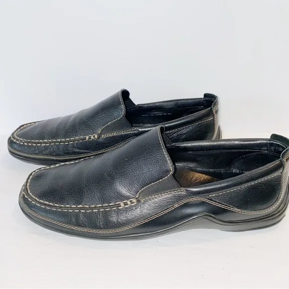 Cole Haan Black Tucker Venetian Leather Driving Loafers 11