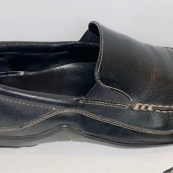 Cole Haan Black Tucker Venetian Leather Driving Loafers 11
