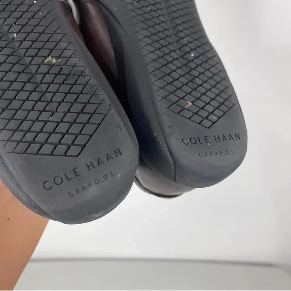 Cole Haan Brown Leather Slip On Moc Toe Loafers Size 11.5M