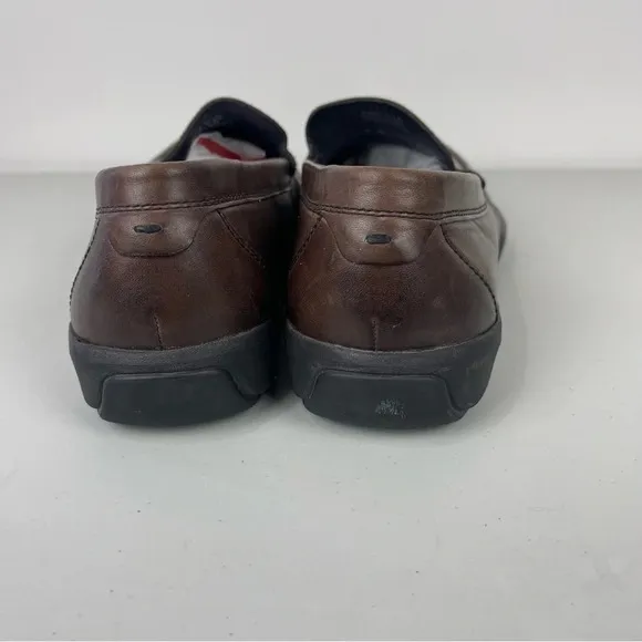 Cole Haan Brown Leather Slip On Moc Toe Loafers Size 11.5M