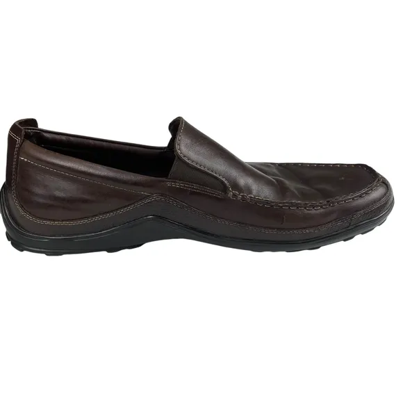 Cole Haan Brown Leather Venetian Loafers Size 14 M Slip-on