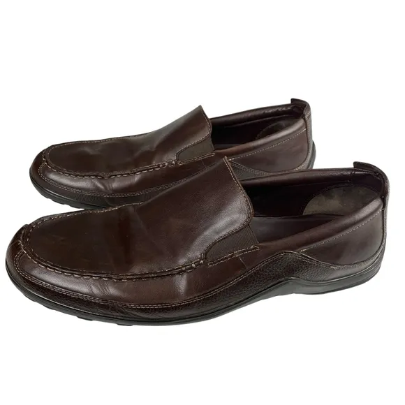 Cole Haan Brown Leather Venetian Loafers Size 14 M Slip-on