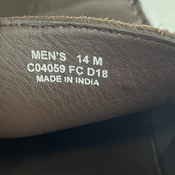 Cole Haan Brown Leather Venetian Loafers Size 14 M Slip-on