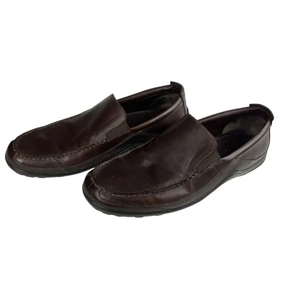 Cole Haan Brown Leather Venetian Loafers Size 14 M Slip-on