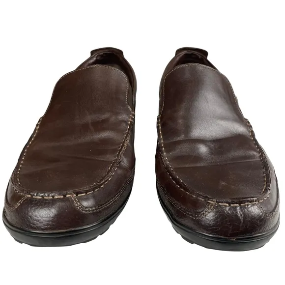 Cole Haan Brown Leather Venetian Loafers Size 14 M Slip-on
