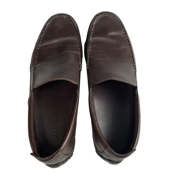 Cole Haan Brown Leather Venetian Loafers Size 14 M Slip-on