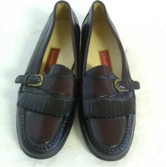 Cole Haan Burgundy Leather Men's Loafers.