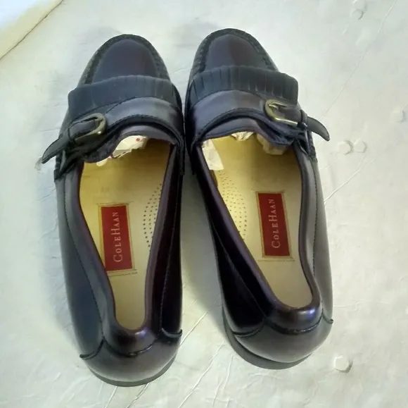 Cole Haan Burgundy Leather Men's Loafers.