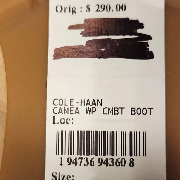 Cole Haan Camea Combat Boots. NWT. Size 6.5