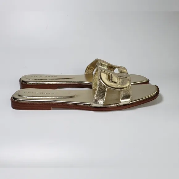 Cole Haan Chrisee Women's Sandal in Metallic Gold Size 8 B