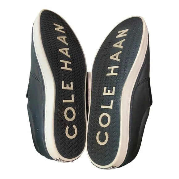 Cole Haan Grand OS Falmouth Slip On Leather Sneakers sz 11 EUC