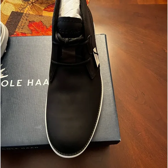 Cole Haan lightweight leather waterproof boots NWT
