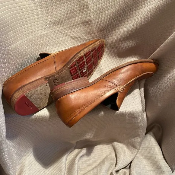 Cole Haan men brown leather loafers, 11