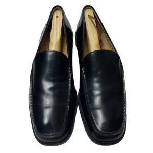 Cole Haan Men Leather Loafers Black Size 8