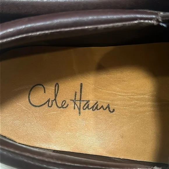 COLE HAAN Men’s Brown Leather Loafers Size 10M