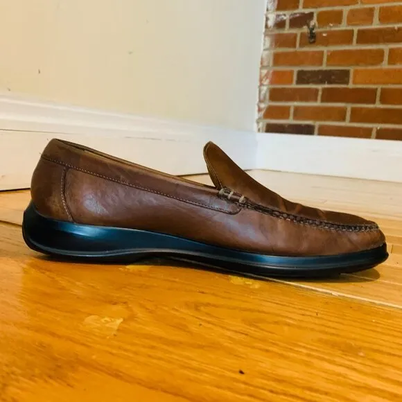 Cole Haan Mens Brown Leather Loafers Size US 10.5 M