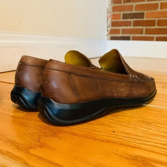 Cole Haan Mens Brown Leather Loafers Size US 10.5 M